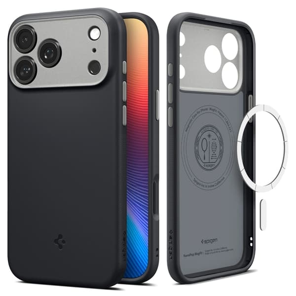 Spigen Mobilskal för Apple iPhone 17 Pro MagSafe Nano Pop - Svart Sesam Svart