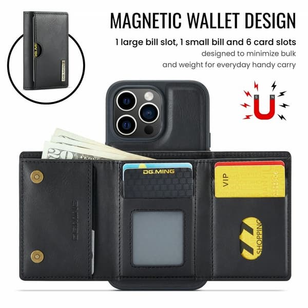 DG.MING M6 Series Mobilskal till iPhone 12 Pro Max Magnetiskt Svart