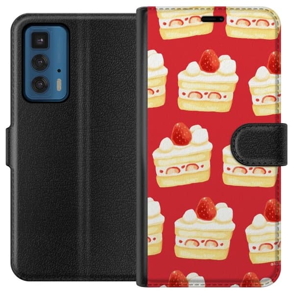 Plånboksfodral till Motorola Edge 20 Pro med Tårta