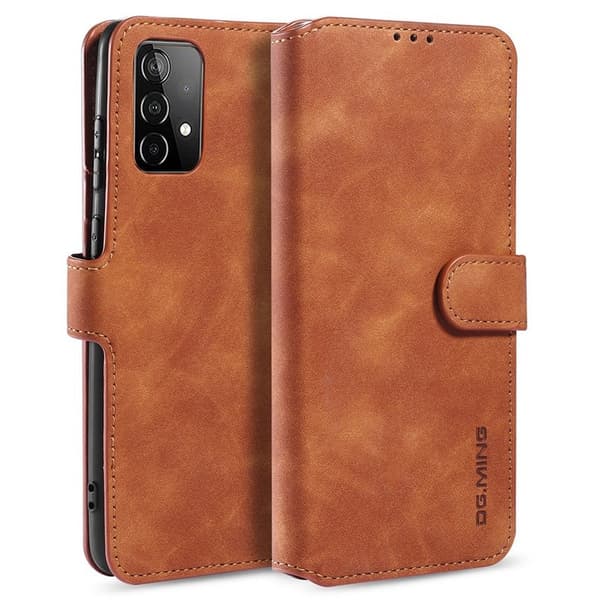DG.MING Retro Mobilskal för Samsung Galaxy A52 4G/5G - Brun