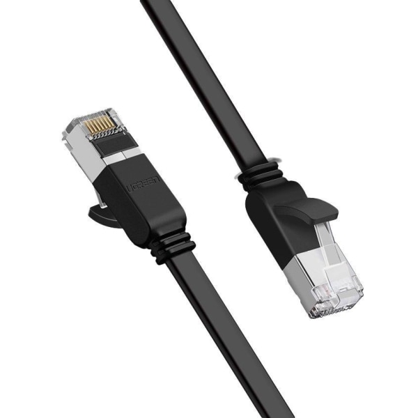 Ugreen platt Ethernet Kabel RJ45 Cat 6 UTP 1000 Mbps 1 m Svart Svart