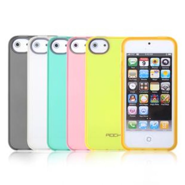 Rock Joyful -kotelo Apple iPhone 5 / 5S / SE (oranssi) + HD-näytölle
