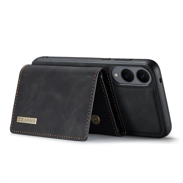 DG.MING M1 Series Mobilskal till Samsung Galaxy S25 Edge Kickstand Svart