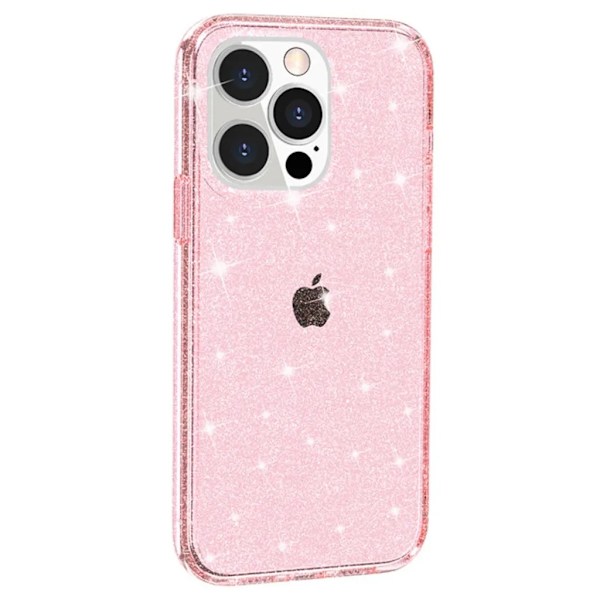 iPhone 15 Pro Mobilskal Glittrande - Rosa