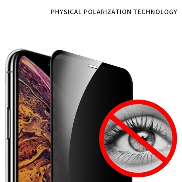 X-One iPhone 15 Plus karkaistu lasi näytönsuoja Privacy - musta