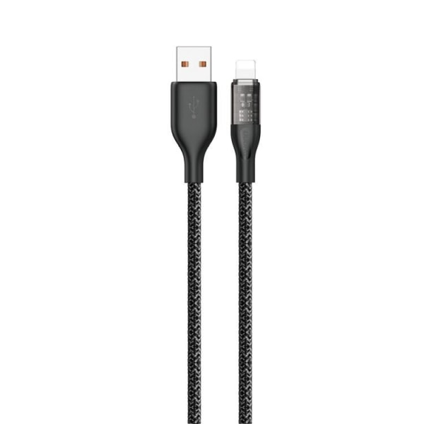 Dudao Fast USB-Lightning -kaapeli 30W 1m - harmaa