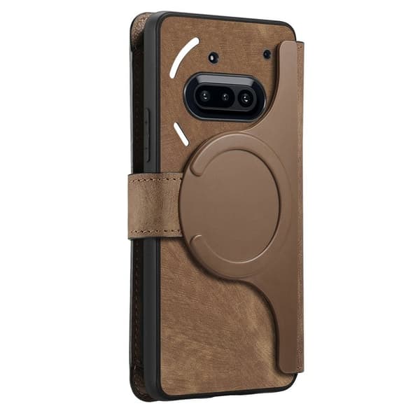 CASENEO MW-02 Plånboksfodral för Nothing Phone (3a) - Konstläder - Brun