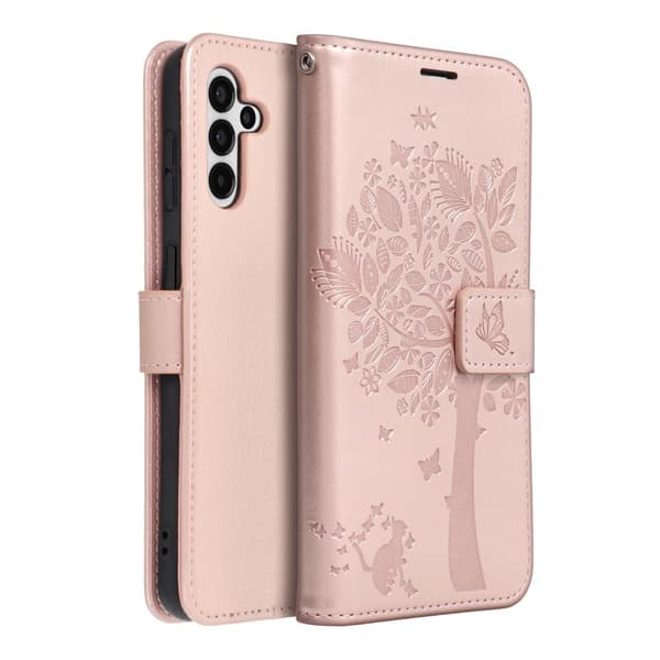 Forcell Galaxy A13 5G Etui Mezzo - Træ Rosa Guld Roséguld