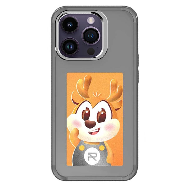 Mobilskal till iPhone 14 Pro NFC DIY Customized HD Smart E-Ink - Grå Grå