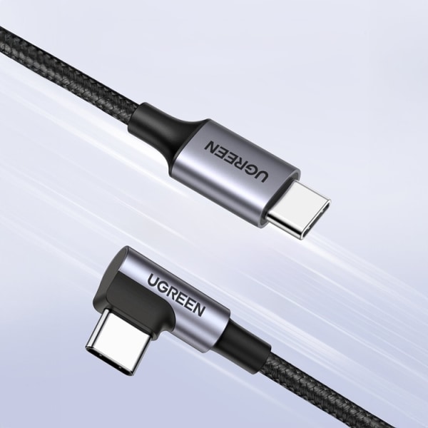 Ugreen USB-C Till Angled USB-C Kabel 0.5m - Grå