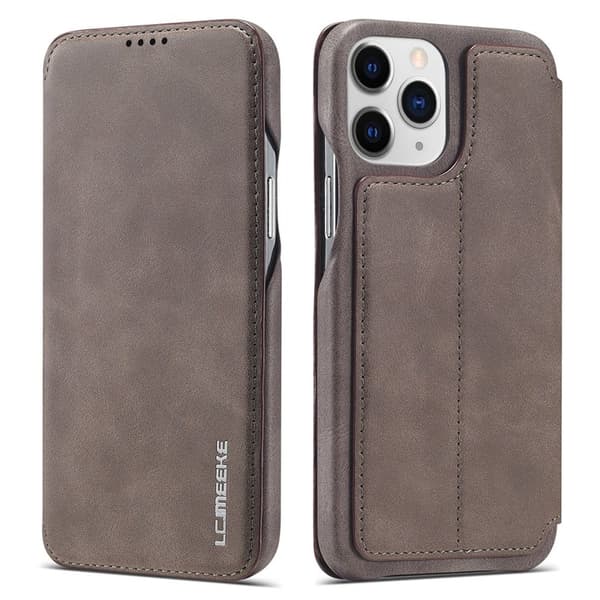 LC.IMEEKE iPhone 13 Pro Max Plånboksfodral Vintage Style - Brun