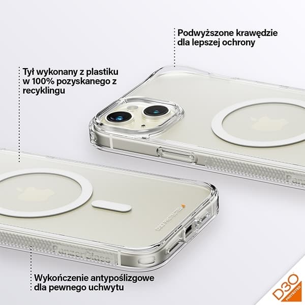 PanzerGlass Mobilskal till iPhone 14/15 Plus MagSafe D3O Military Shield
