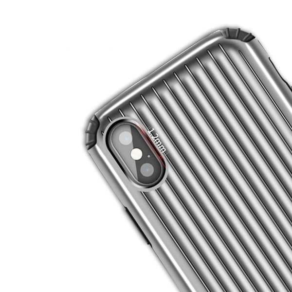 Hybrid Armor Cover til Apple iPhone X/Xs - Sølv Silver