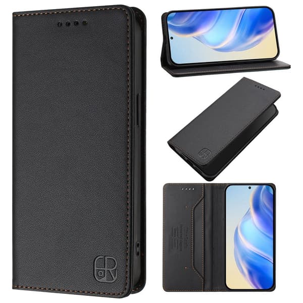 Plånboksfodral för Samsung Galaxy S26 Plus Konstläder RFID - Svart