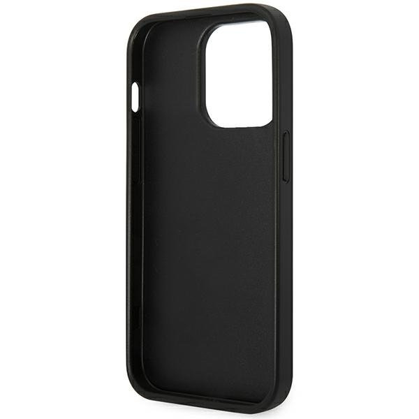 Karl Lagerfeld iPhone 14 Pro Skal Saffiano Choupette Head Patch - Svart Svart