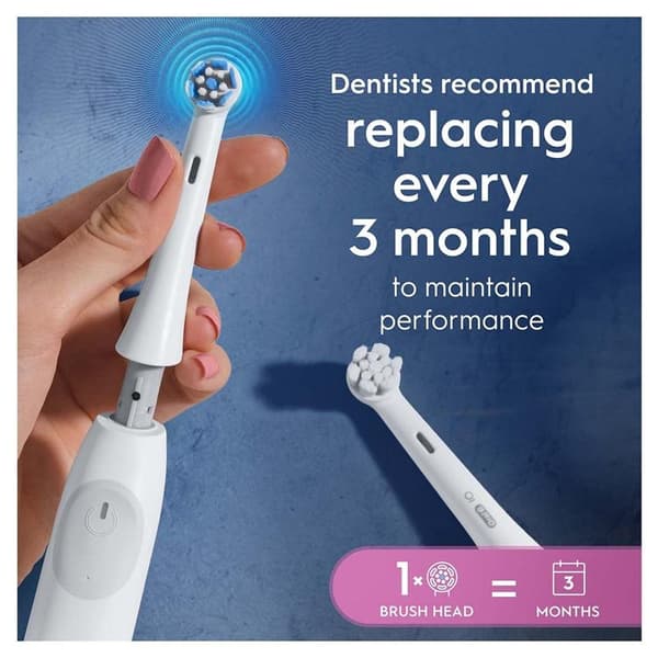 Oral B Borsthuvud iO Gentle Care 3st - Vit Vit