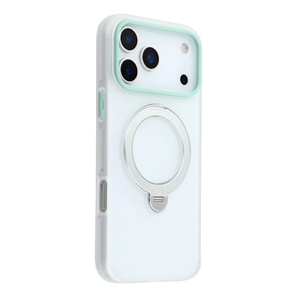KIGC Mobilskal till iPhone 17 Pro Rotating Kickstand - Transparent Transparent