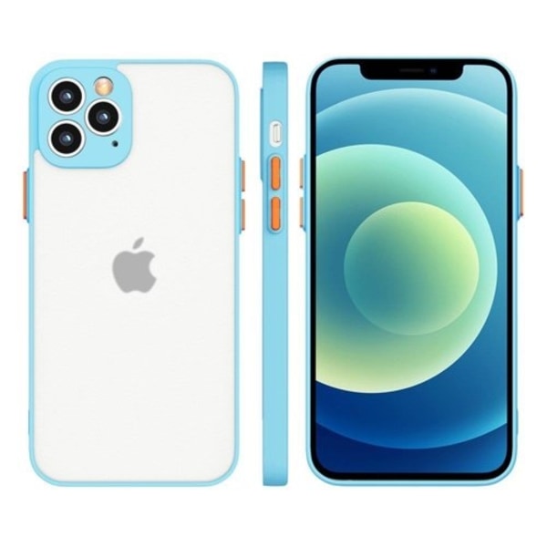 Milky Silicone Flexible Translucent Skal Galaxy A22 4G - Blå Blå
