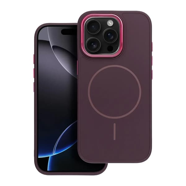 Telefontaske til iPhone 12 Pro Magsafe Frame - Lilla Lila