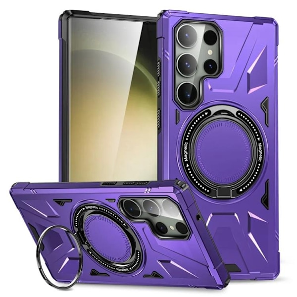 Galaxy S24 Ultra Mobilskal Magsafe Kickstand - Lila