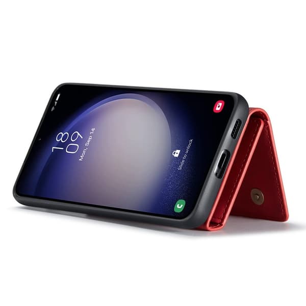 DG.MING M1 Series Mobilskal till Samsung Galaxy S25 Kickstand Röd