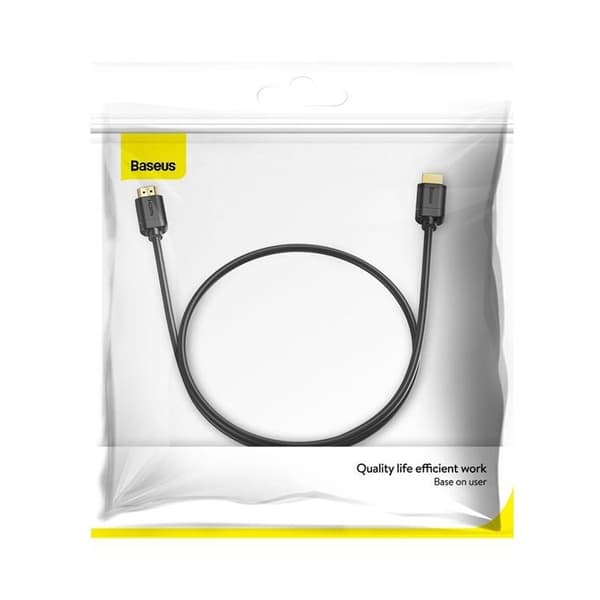 Baseus HDMI 4K Kabel 1 m - Svart Svart