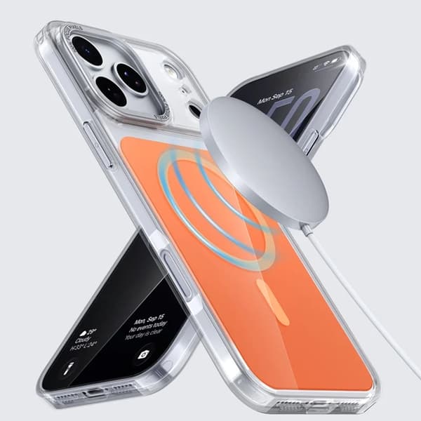 Mobilskal till iPhone 17 Pro Magsafe Acrylic Orange