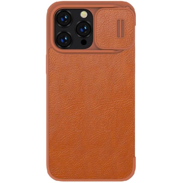 Nillkin iPhone 14 Pro Plånboksfodral QinPro Läder - Brun