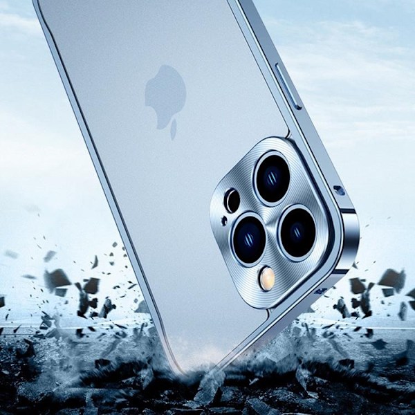 iPhone 14 Pro Max -kuori Metalli Slim - Hopea Silver
