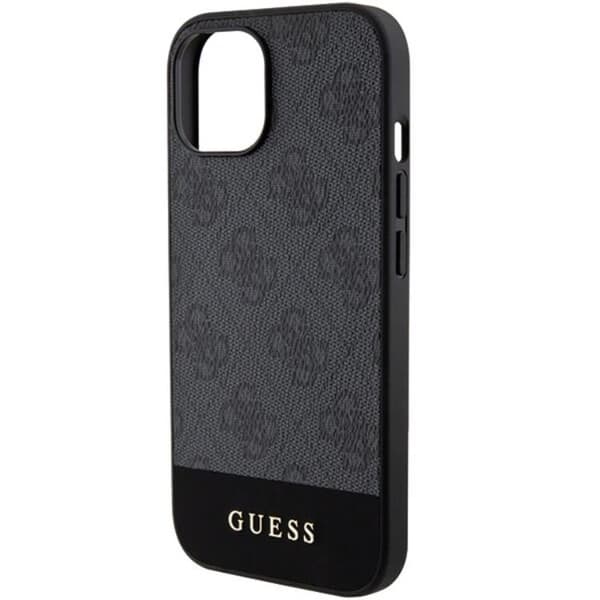 Guess Mobilskal till iPhone 15/14/13 Stripe Collection - Grå Grå