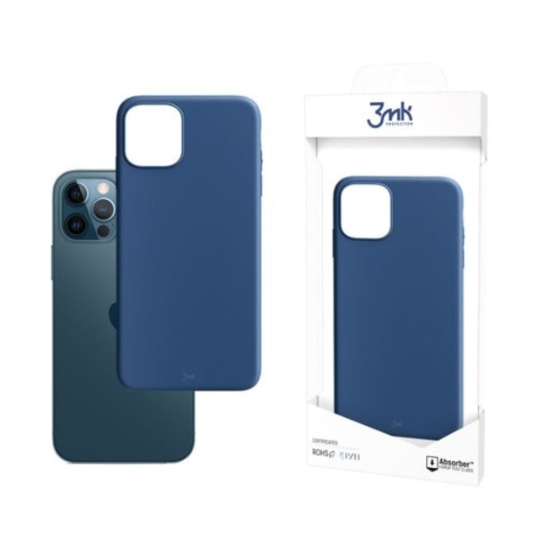 3MK Clear Skal iPhone 12 / 12 Pro - Blåbär Blå