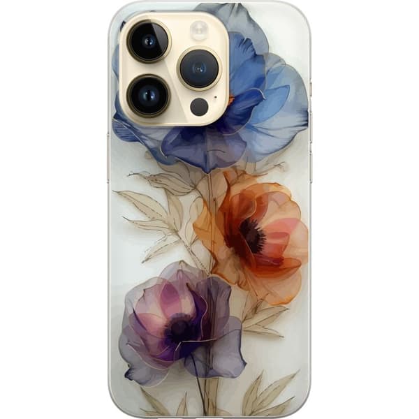 Mobilskal till Apple iPhone 15 Pro med Silkesblommor