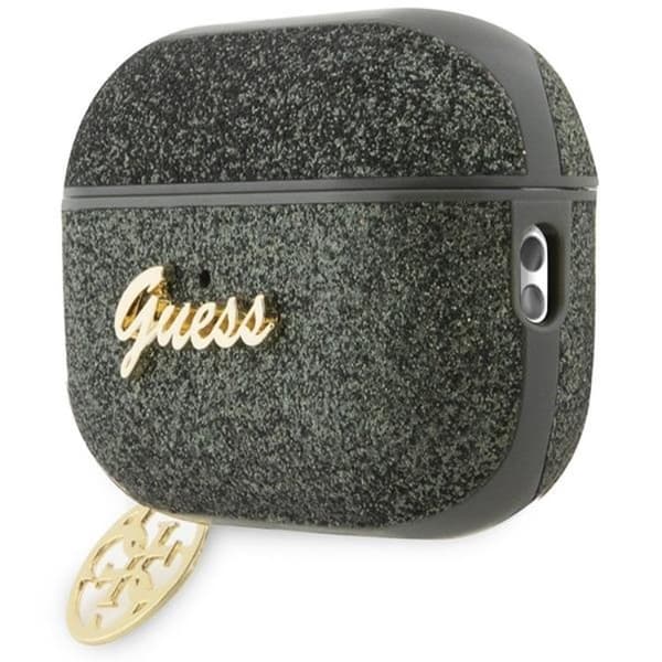 Guess Airpods Pro 2 Skal Glitter Flake 4G Charm - Grøn Grön