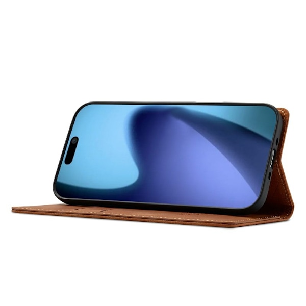 LC.IMEEKE iPhone Air Plånboksfodral Konstläder- Brun
