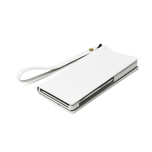 Zenus Minimal Diary Väska till Sony Xperia Z2 - Vit White
