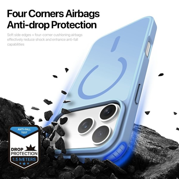DUX DUCIS Yind Series Mobilskal till iPhone 17 Pro TPU + PC - Blå