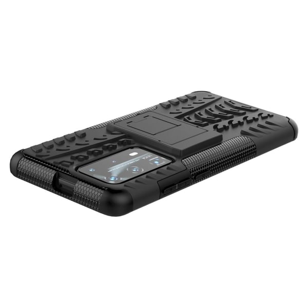 Dæk Kickstand mobilcover til Huawei P40 - Sort Black