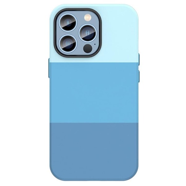 iPhone 14 Skal Color Splicing - Blå Blå