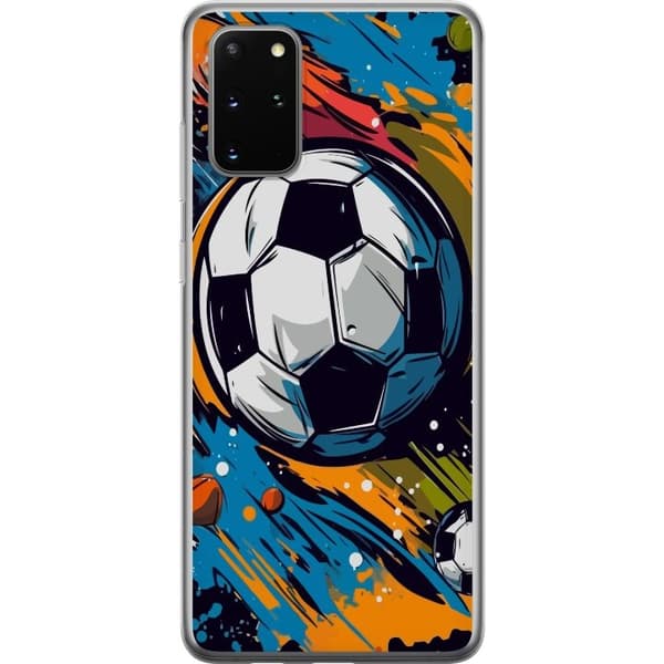 Mobilskal till Samsung Galaxy S20+ med Fotbollar
