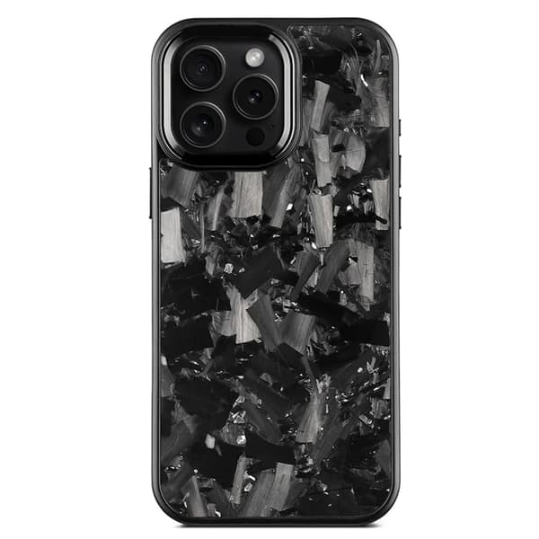 Mobilskal till iPhone 16 Pro Max MagSafe Aramid Fiber med metallbåge - Silver Silver
