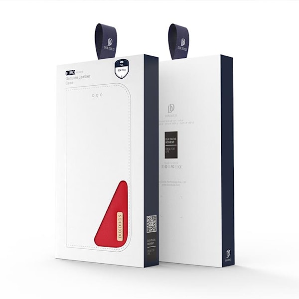 Dux Ducis Galaxy S24 Plus Plånboksfodral Äkta Läder Hivo - Röd