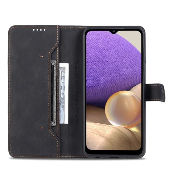 AZNS Samsung Galaxy A32 5G Plånboksfodral - Anti-Scratch, Stöd - Svart