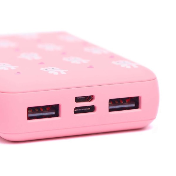 MOB Powerbank 10000 mAh Unicorn - vaaleanpunainen Pink