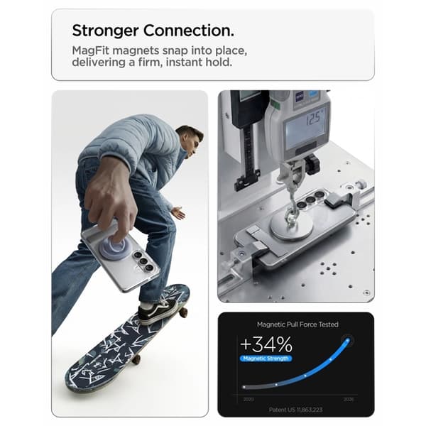 Spigen Mobilskal För Galaxy S26 Plus MagSafe Ultra Hybrid "S " - Clear Vit