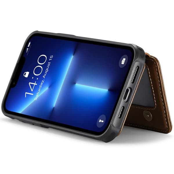 JEEHOOD J05 Mobilskal till iPhone 13 Pro Läder MobilBrun