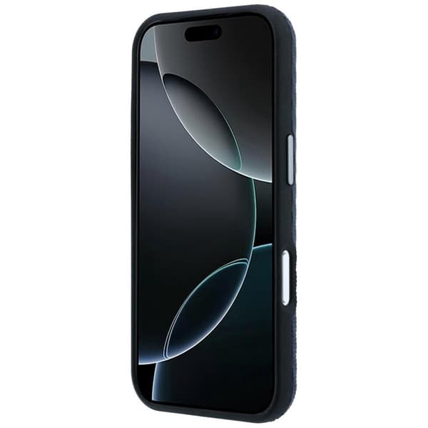 Mercedes Mobilskal för iPhone 17 Pro MagSafe Läder Wood Effect - Marinblå