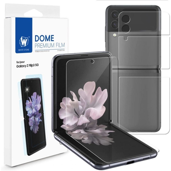 Whitestone Premium Foil Tpu näytönsuoja Galaxy Z Flip 3