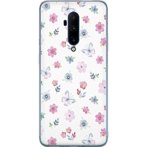 Mobilskal till OnePlus 7T Pro med Blommor och fjärillar