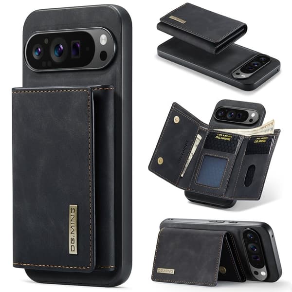 DG.MING M1 Series Mobilskal till Google Pixel 9 Pro XL Kickstand Svart