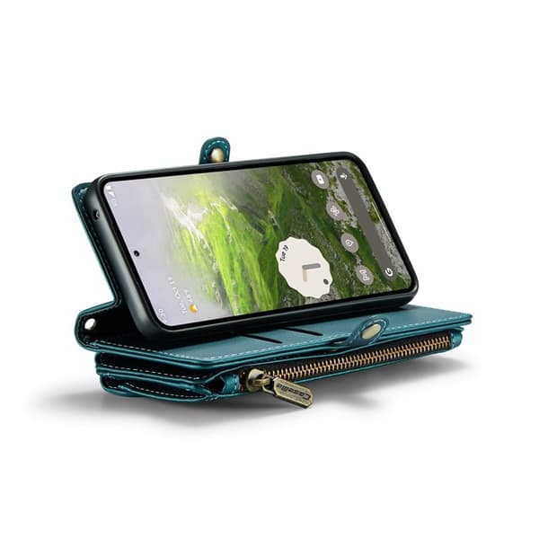 CASEME Plånboksfodral Konstläder för Google Pixel 10 Pro/10/9 Pro - Grön